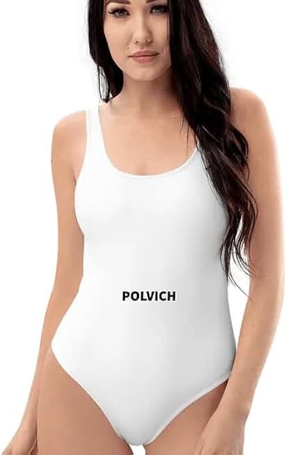 Women's White One-Piece Swimsuit Ideal for Swimming, Beachwear, and Poolside Lounging