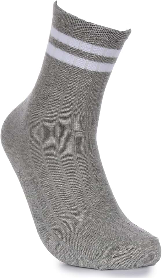 Stripe Men's Cotton Socks, Breathable and Lightweight, 2 Packs