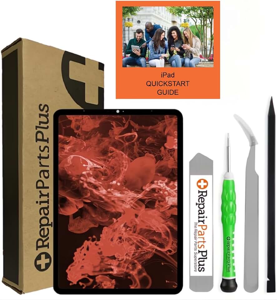 RepairPartsPlus for iPad Pro 11 1st Gen 2018 | 2nd Gen 2020 Screen Replacement Assembly LCD Display Touch Digitizer Premium Kit (11 inch, A1934 | A1980 | A2013| A2068 | A2228 | A2230) + Tools,Adhesive