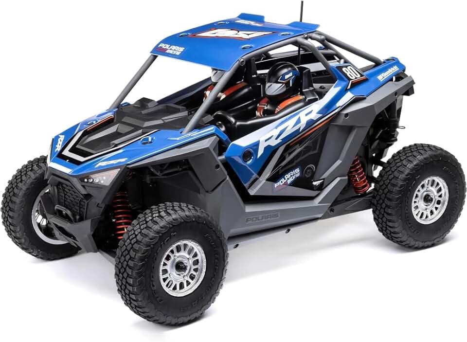 1/10 Scale Electric Remote Control Car Blue, 8.66 x 3.77 x 3.62 in