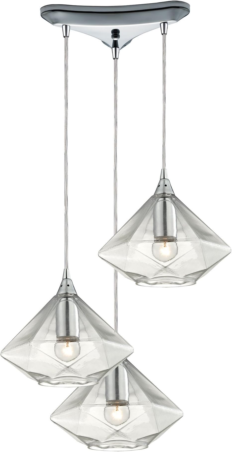 10440/3 Pendant Light, Polished Chrome