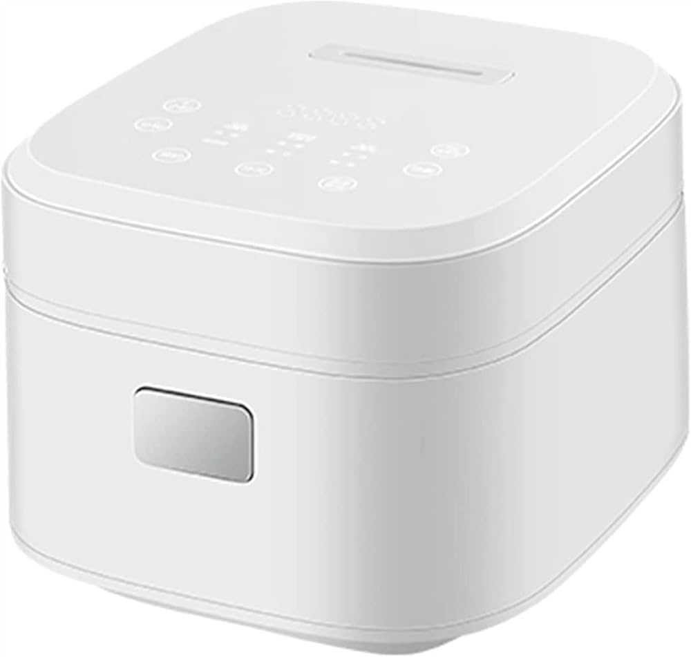 Rice Cooker Food Steamer Multi Digital Programmable, 24 Hours Preset and Instant Keep Warm 3L Low Removal Sugar Grain Intelligent Stewpot Double Stainless Steel Pot,