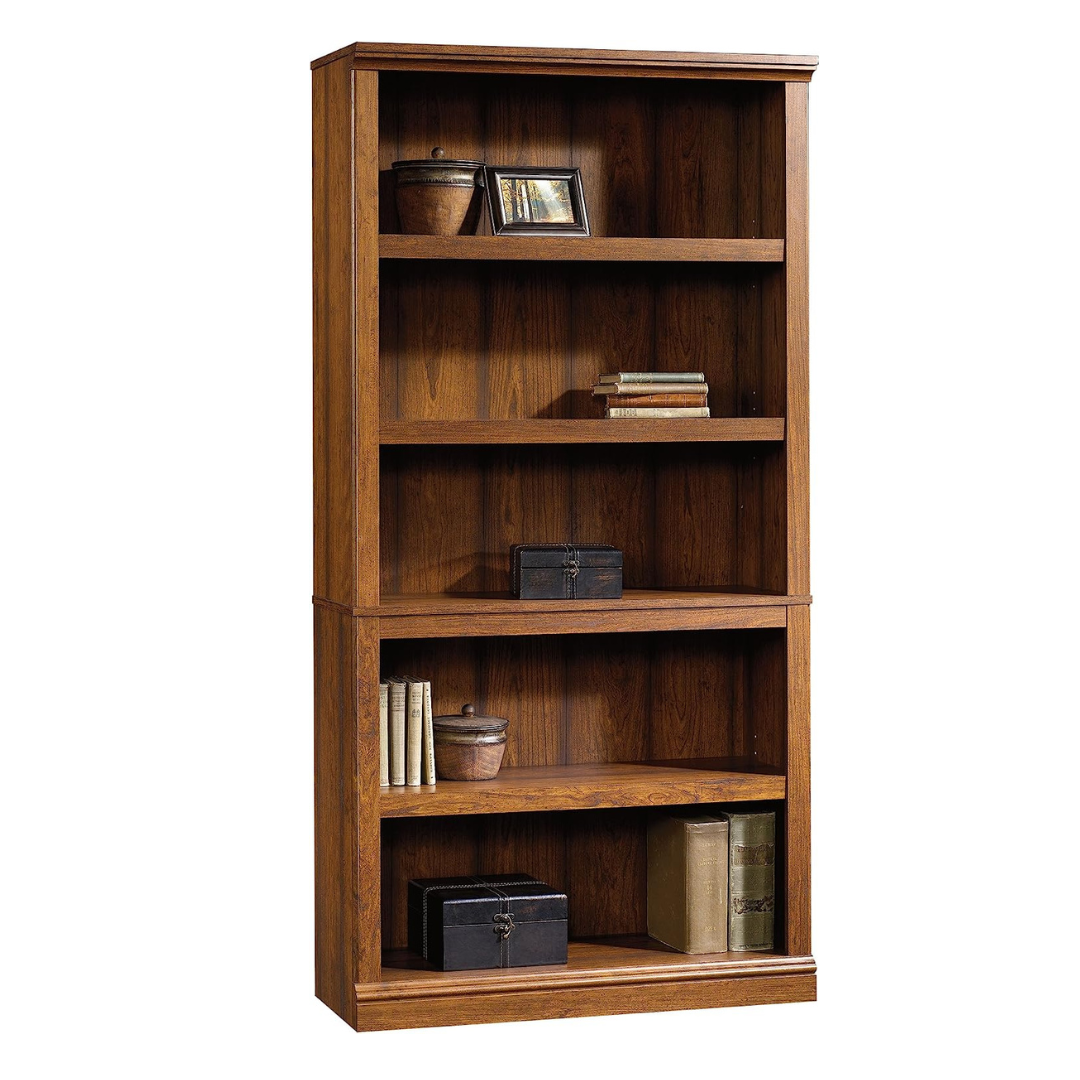 Sauder Select Collection 5-Shelf Bookcase, Washington Cherry finish