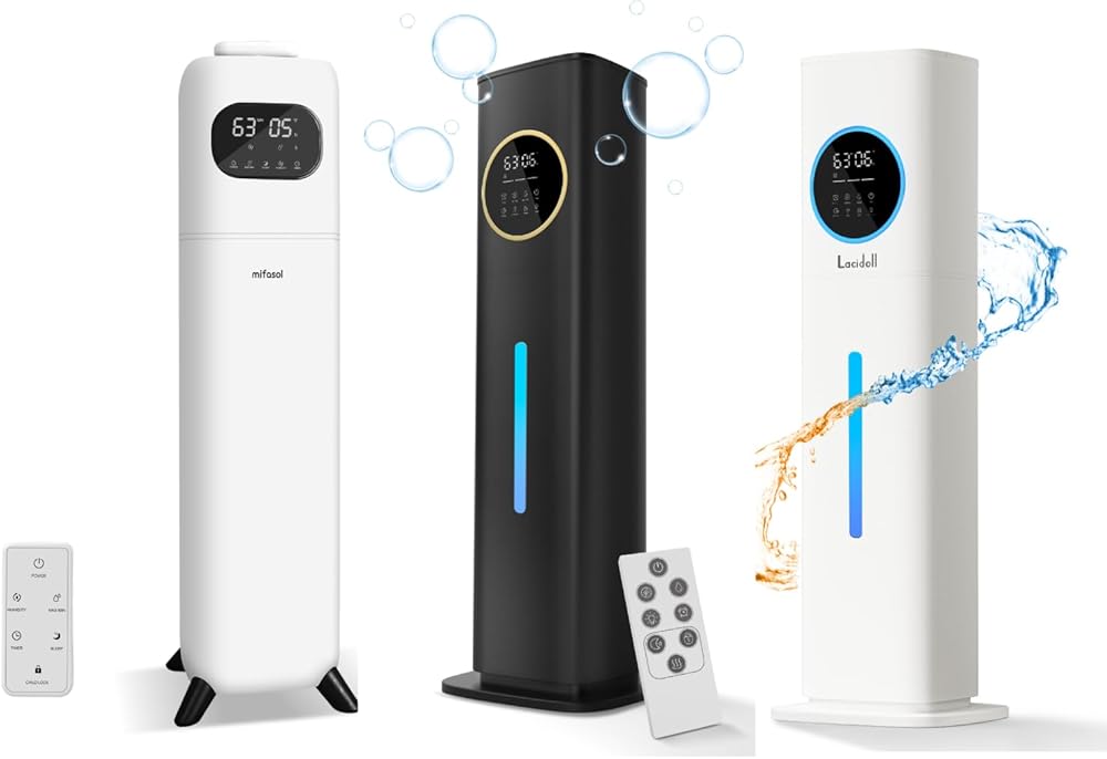 2pc humidifiers for large room bedroom whole house