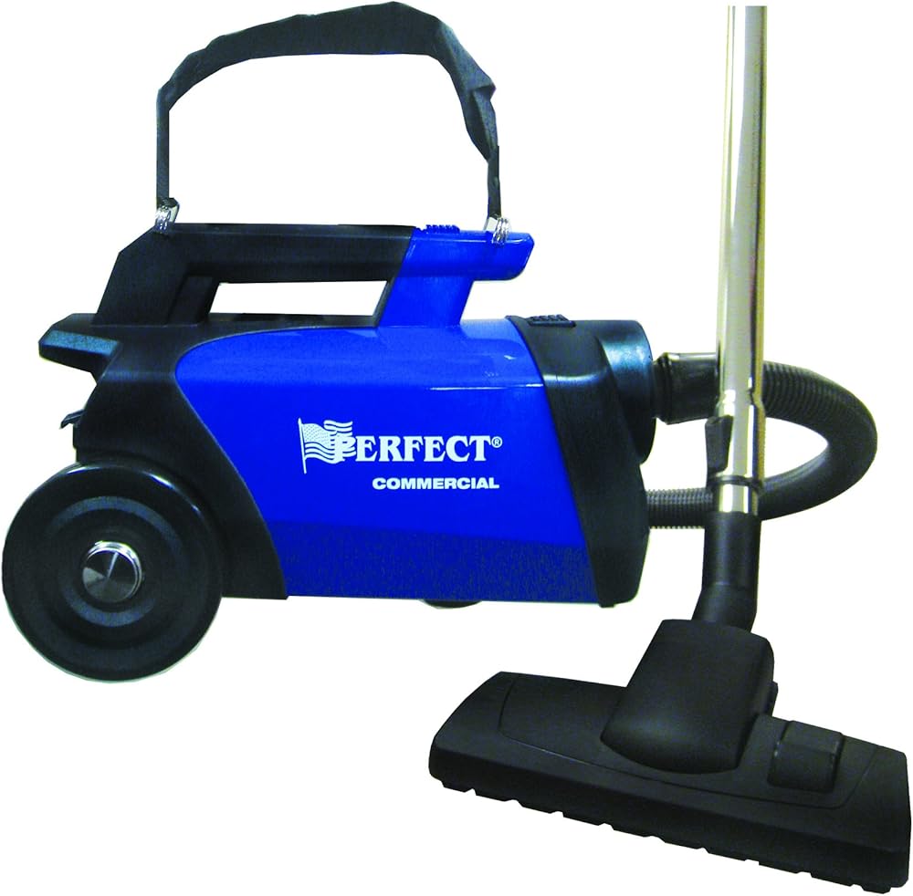Perfect Products C105 Portable Commercial Canister Vacuum, Blue