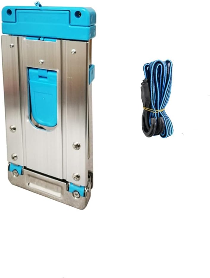 Folding Hand Truck Carts Portable Fold Up Dolly Compact and Lightweight for Luggage Personal Travel (Color : Blue, Size : 24 * 11.5 * 3.5cm)