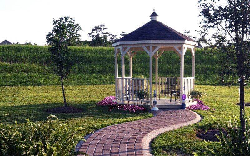 Amish Gazebos 10 Foot Wood Gazebo-In-A-Box