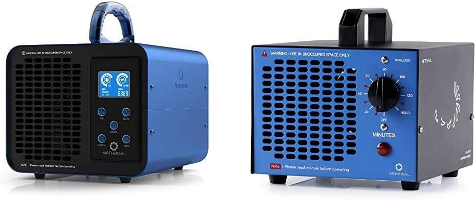 Airthereal Bundle | MA5000 Ozone Generator with 5000mg/h and MA10K-PRODIGI Ozone Generator 10000 mg/h High Capacity O3 Machine, Odor Remover
