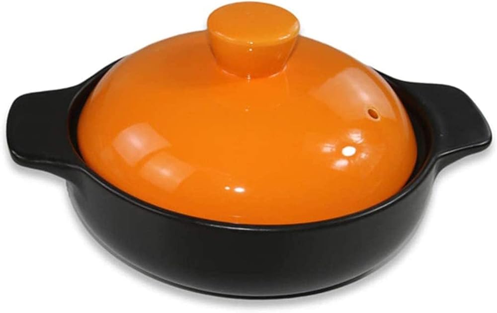 Kitchen Pot Braiser Pan with Ceramic, Cooking Pot Home Soup Pot Slow Cooker, High Temperature Resistance, Be applicable compatible for Different Cooking Styles and Temperature Settings Cast
