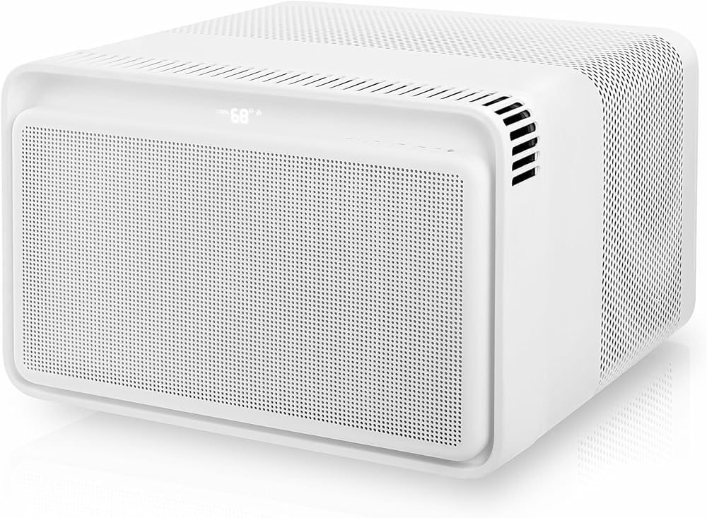 Windmill - The Windmill AC Modern Air Conditioner with WhisperTech- Ultra-Quiet, More Efficient, and Voice-Enabled Window AC Unit - Easy Install - Includes User Friendly App, 10,000 BTU