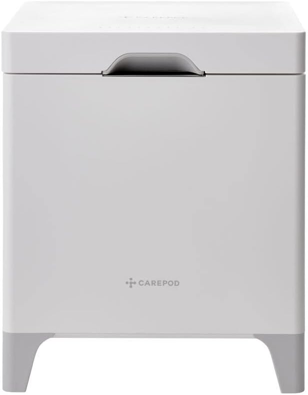 CarePod Cube X50 Stainless Steel Ultrasonic Hybrid Cool and Warm Mist Humidifier, Whisper-Quiet Easy Clean for Large Room 4.2 liters, Only 3 Washable Parts, Diswasher-safe, Auto Shut-off