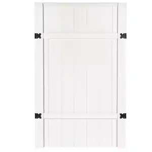Veranda 3-1/2 ft. W x 6 ft. H White Vinyl Windham Fence Gate