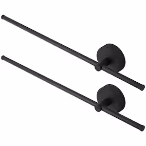 Deyidn 31.5 in. 2-Light Black LED Wall Sconce with Remote Control Dimmable Multicolor, DIY 350-Degree Rotate, Memory Function