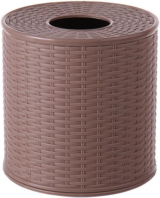 Round Container Living Room Bedroom Gift Napkin Holder Home Toilet Paper Storage Desktop(D)