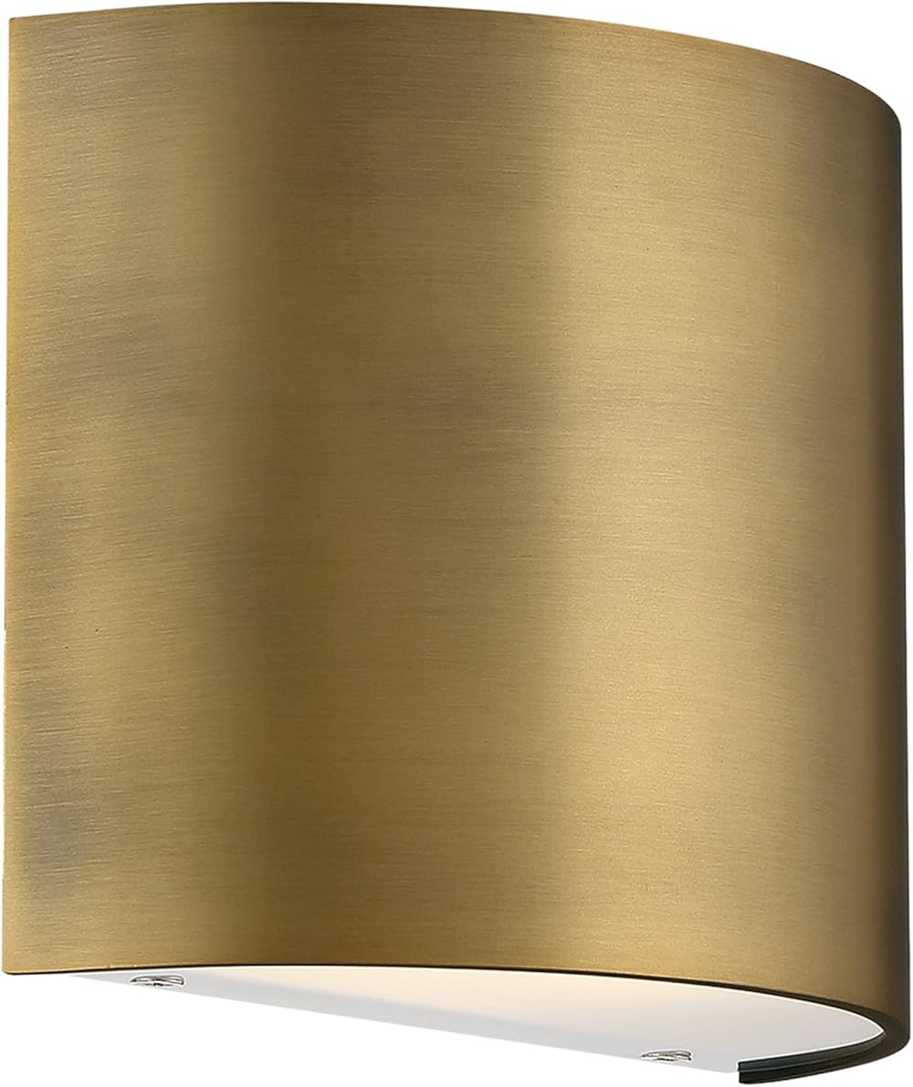 WAC Lighting Pocket 7in LED Wall Sconce in Aged Brass