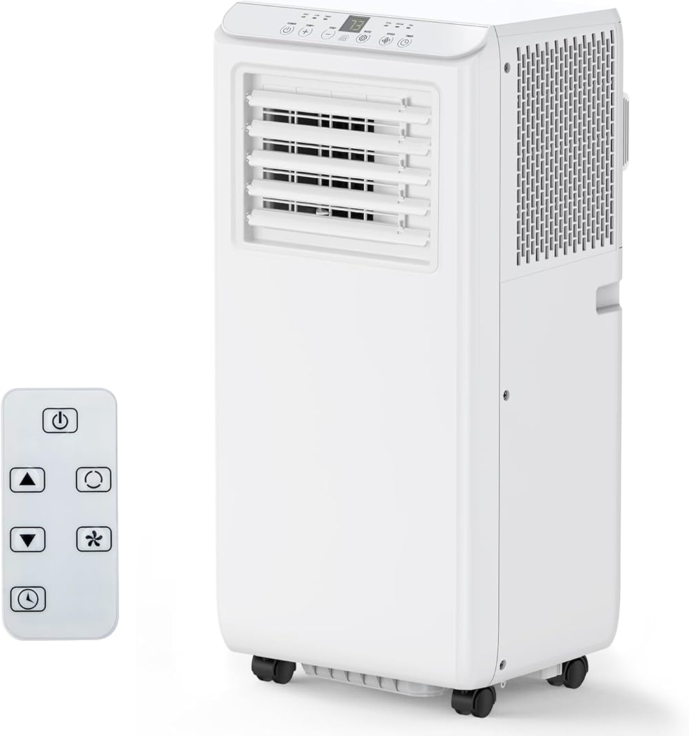 Litake 10000 BTU Portable Air Conditioner, Efficient Cooling for Rooms up to 350 Sq.Ft, Includes Remote Control, Dehumidifier & 3-in-1 Floor Standing Air Conditioner with 24H Timer