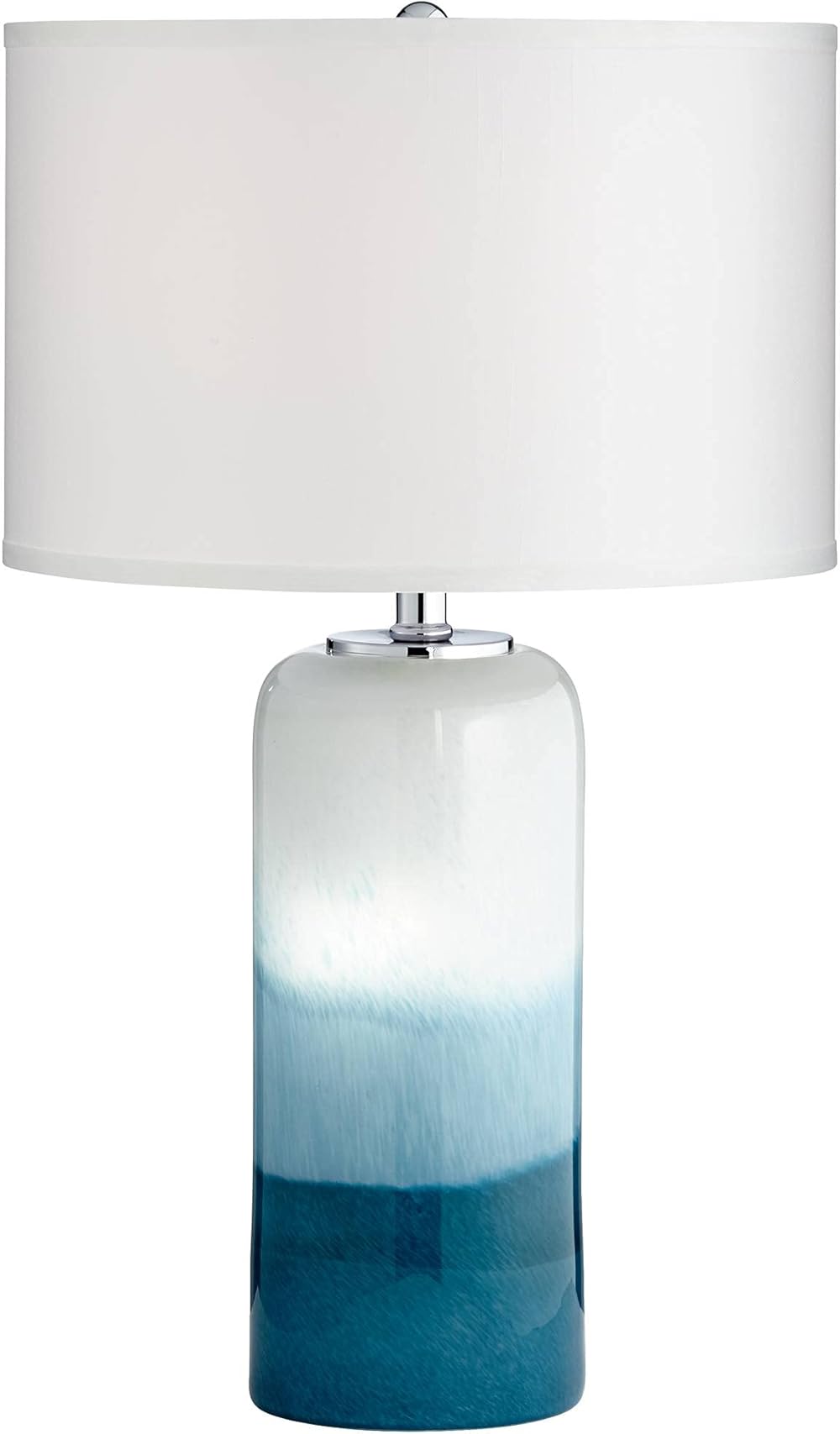 Possini Euro Design Roxanne Modern Coastal Table Lamp with USB Charging Port and Nightlight LED 25