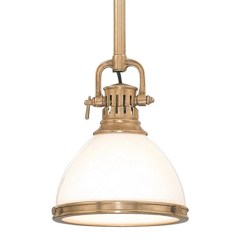 2623-AGB-Hudson Valley Lighting-Randolph - One Light Pendant - 13 Inches Wide by 57.5 Inches High-Aged Brass Finish