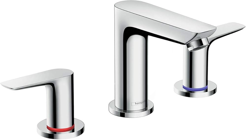 hansgrohe Talis E Modern Easy Install Easy Clean 2-Handle 3 5-inch Tall Bathroom Sink Faucet in Chrome, 71733001