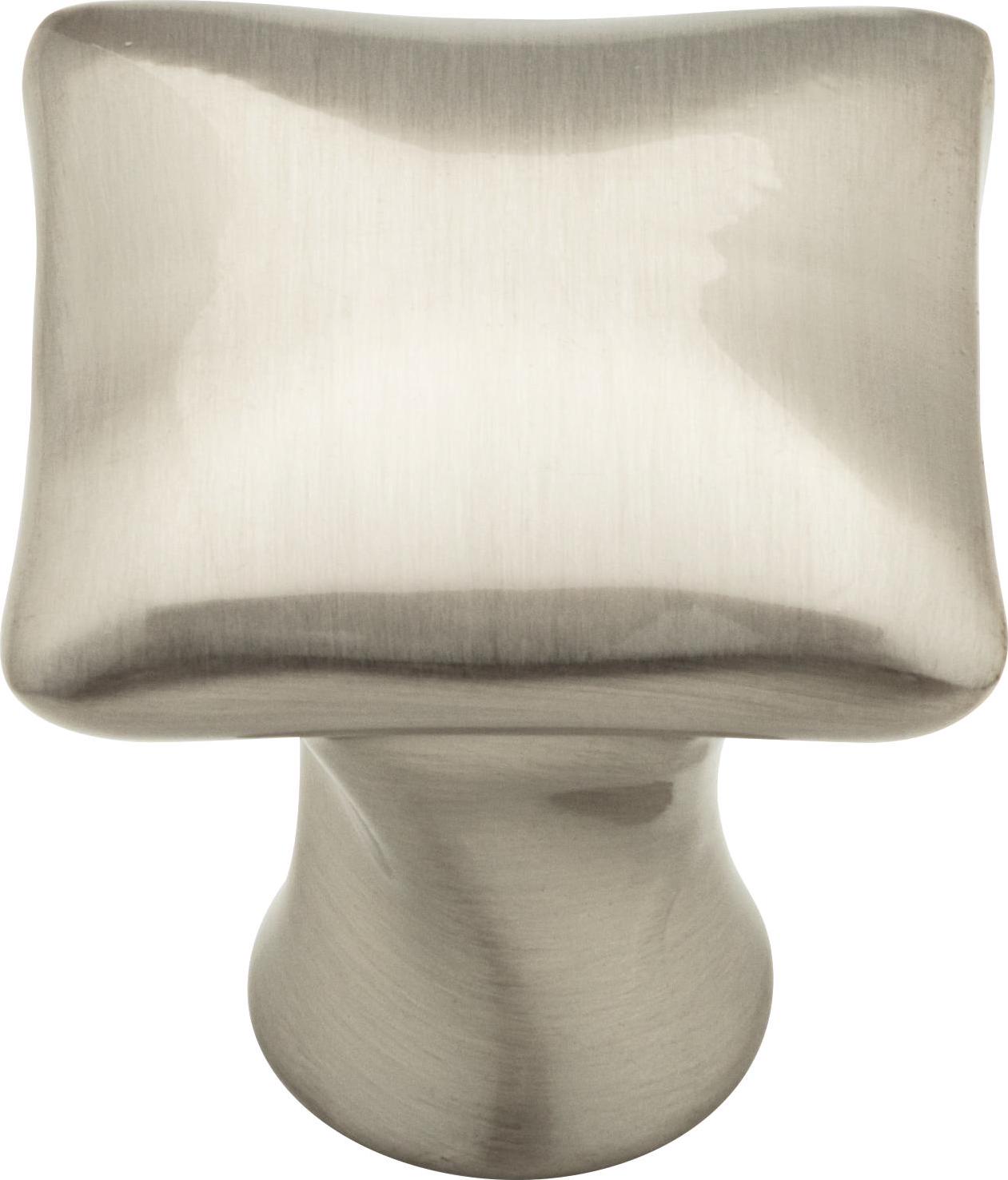 Brainerd Twisted 1-13/16-in Satin Nickel Square Traditional Cabinet Knob (24-Pack)