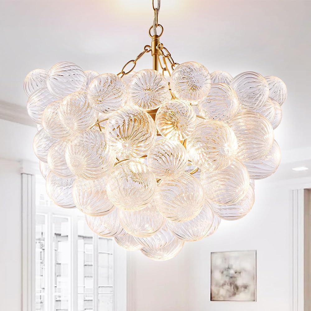 Bubble Glass Chandelier Pendant Lights Fixture Dia 24