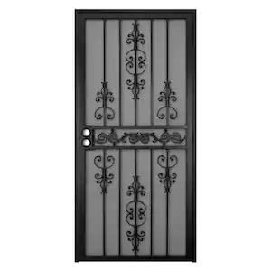 Unique Home Designs El Dorado Outswing Security Screen Door