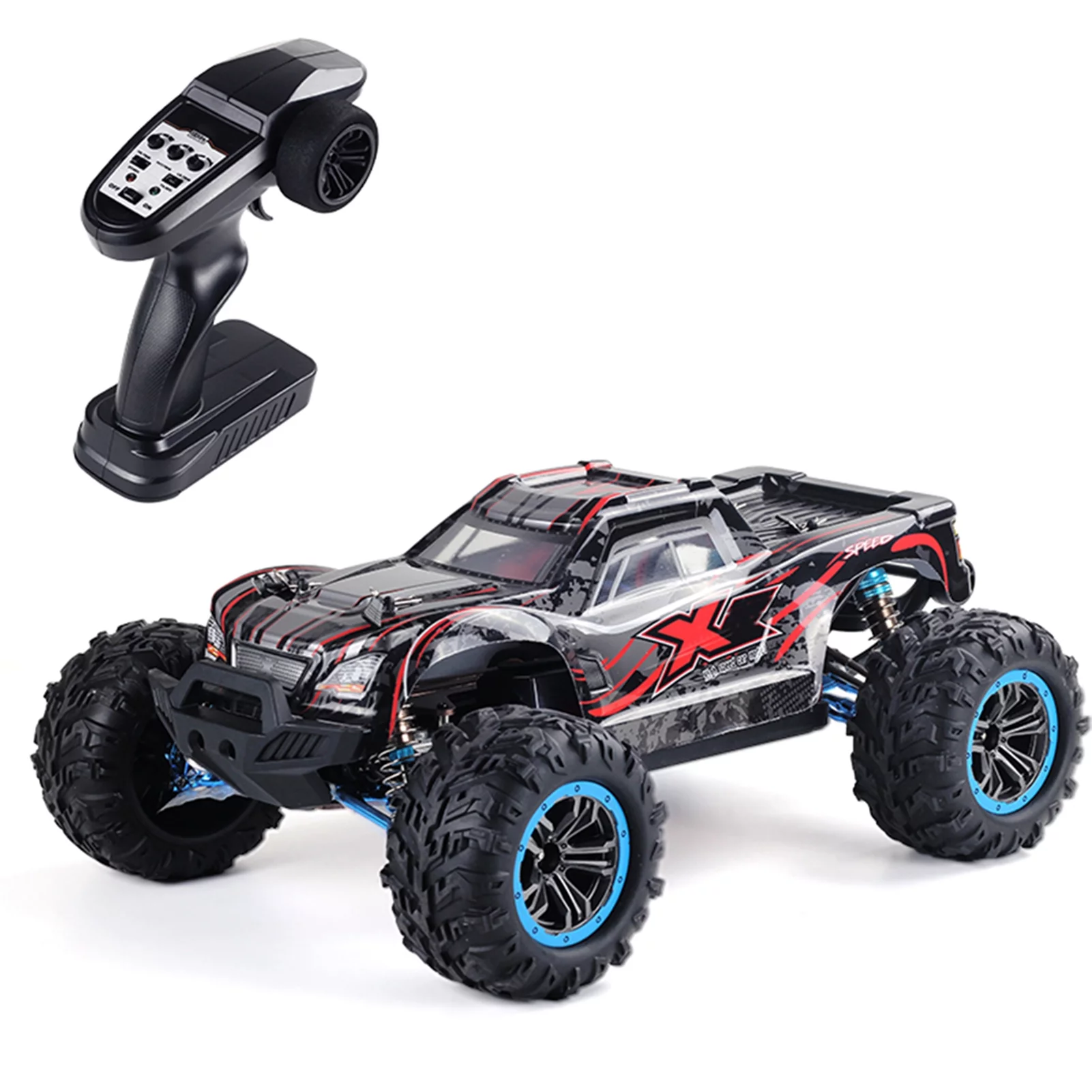 Meterk Remote Control Car High Speed 75km/h 4WD Off-road Car 1/10 2.4GHz, Metal Chassis, Toy Car Vehicle Gifts for Kids Adults, Brushless Motor