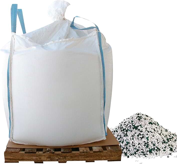 Bare Ground CCPSG-2000 Cacl2 Snow & Ice Melt Pellets with Slip Grip Traction Granules in Super Sack, 2000 lb