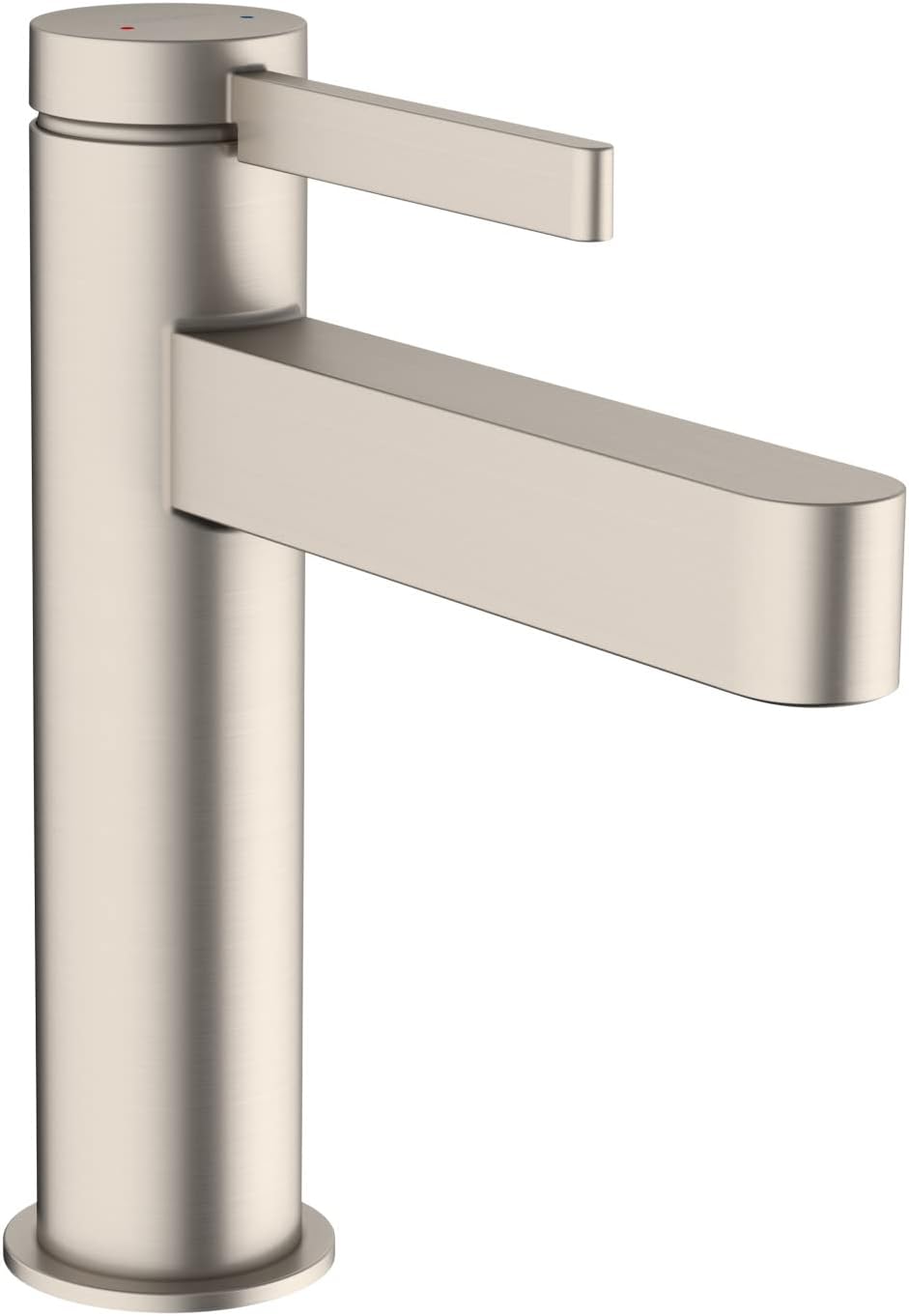 hansgrohe Finoris Modern 1-Handle 1-Hole 0-inch Tall Bathroom Sink Faucet in Brushed Nickel, 76020821