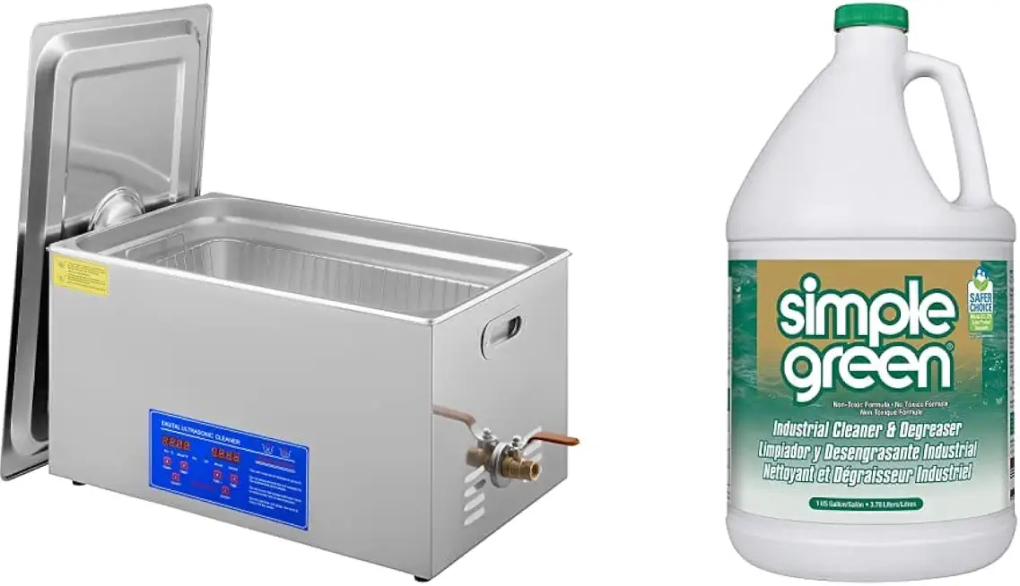 VEVOR 30L Industrial Ultrasonic Cleaner Bundle with Cleaner and Degreaser