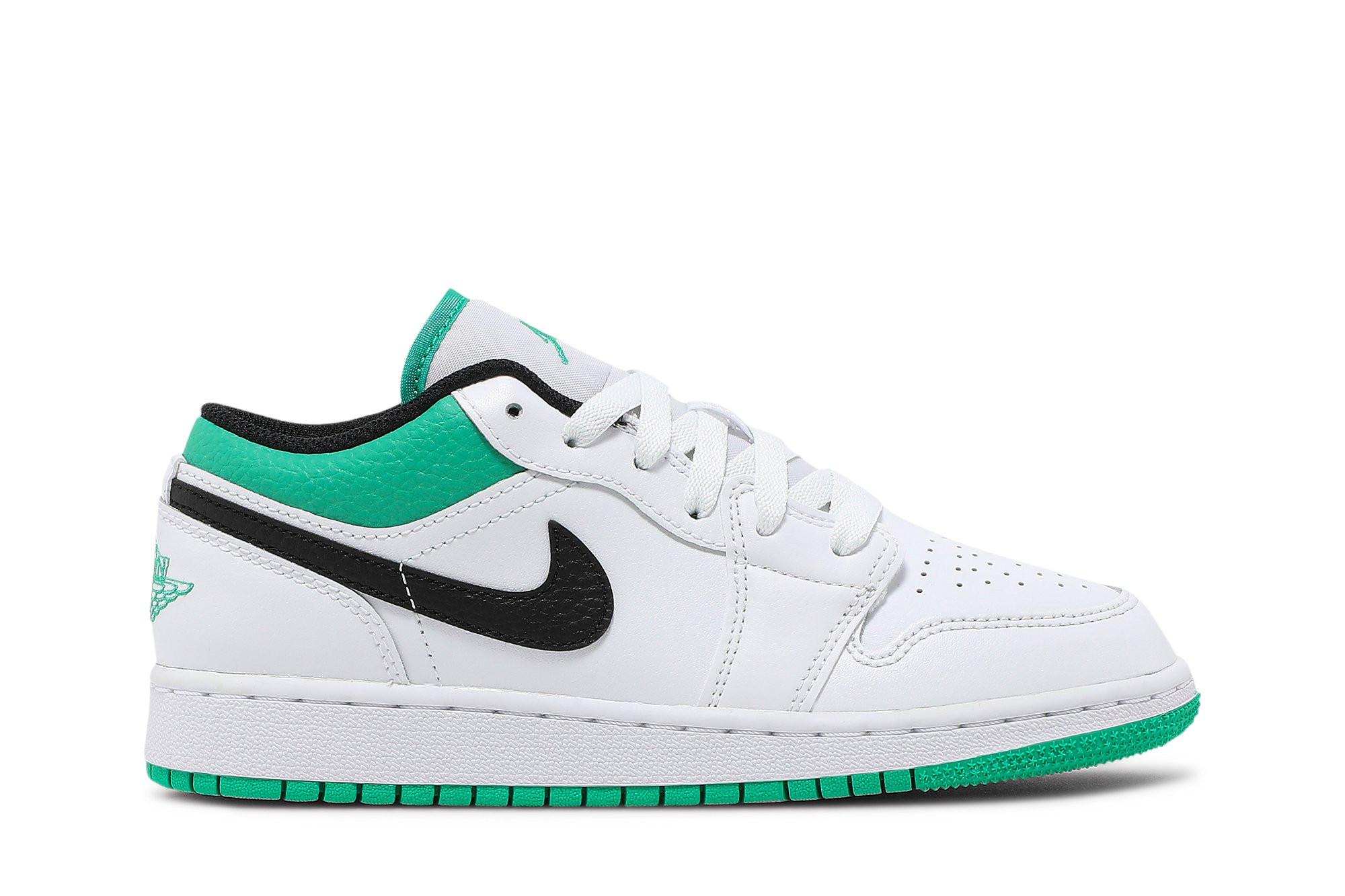 Air Jordan 1 Low GS 'White Lucky Green' 553560-129