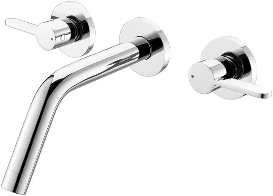 Double Basin Faucet Embedded in Wall Bathroom Household Hot and Cold Basin Faucet