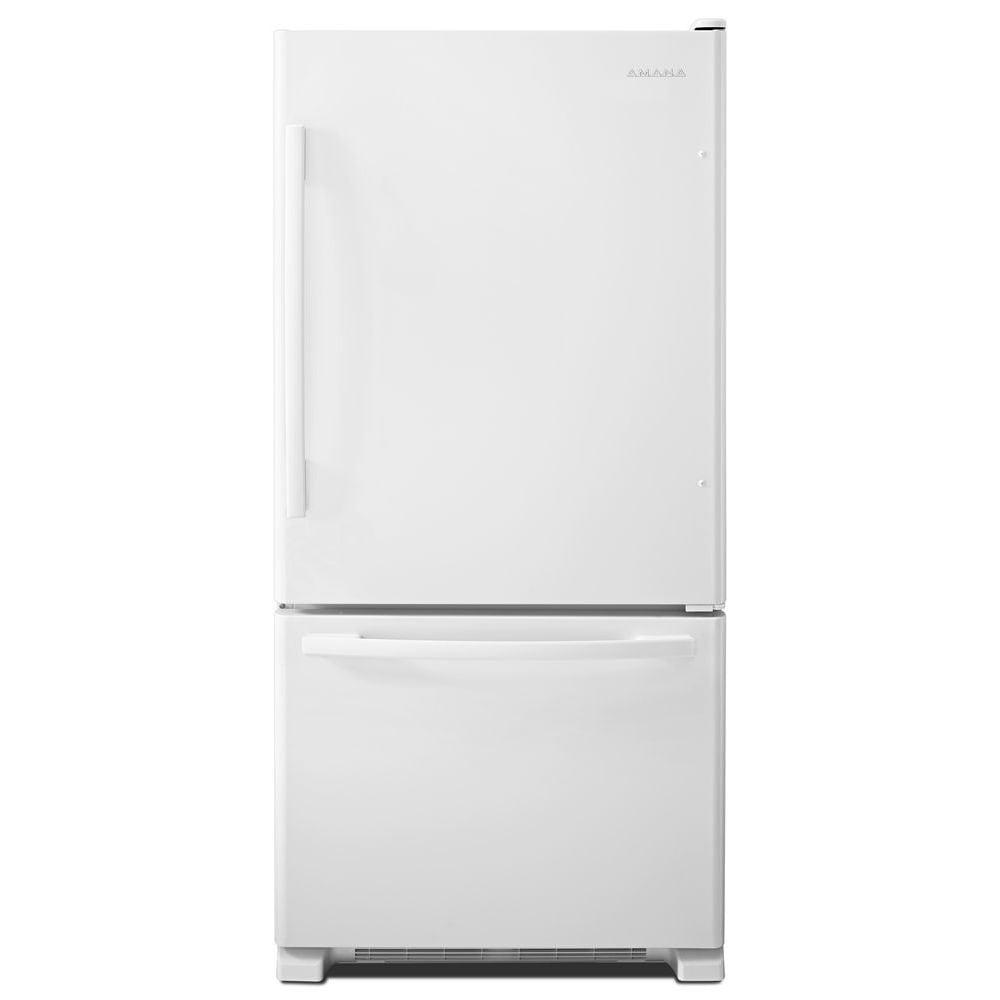 Amana 22.1-cu ft Bottom-Freezer Refrigerator (White)