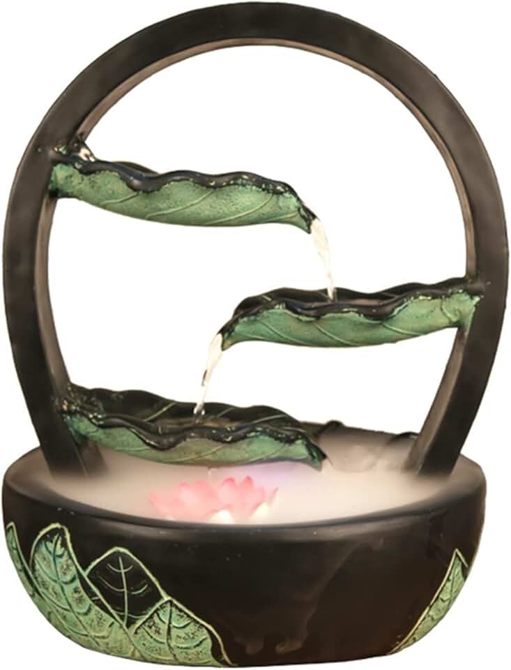 Tabletop Fountains Tabletop Fountain Indoor Fountain Resin Fountains Fountain for Interior Decoration - Calming and Soothing Water Sound Indoor Tabletop Water Fountain