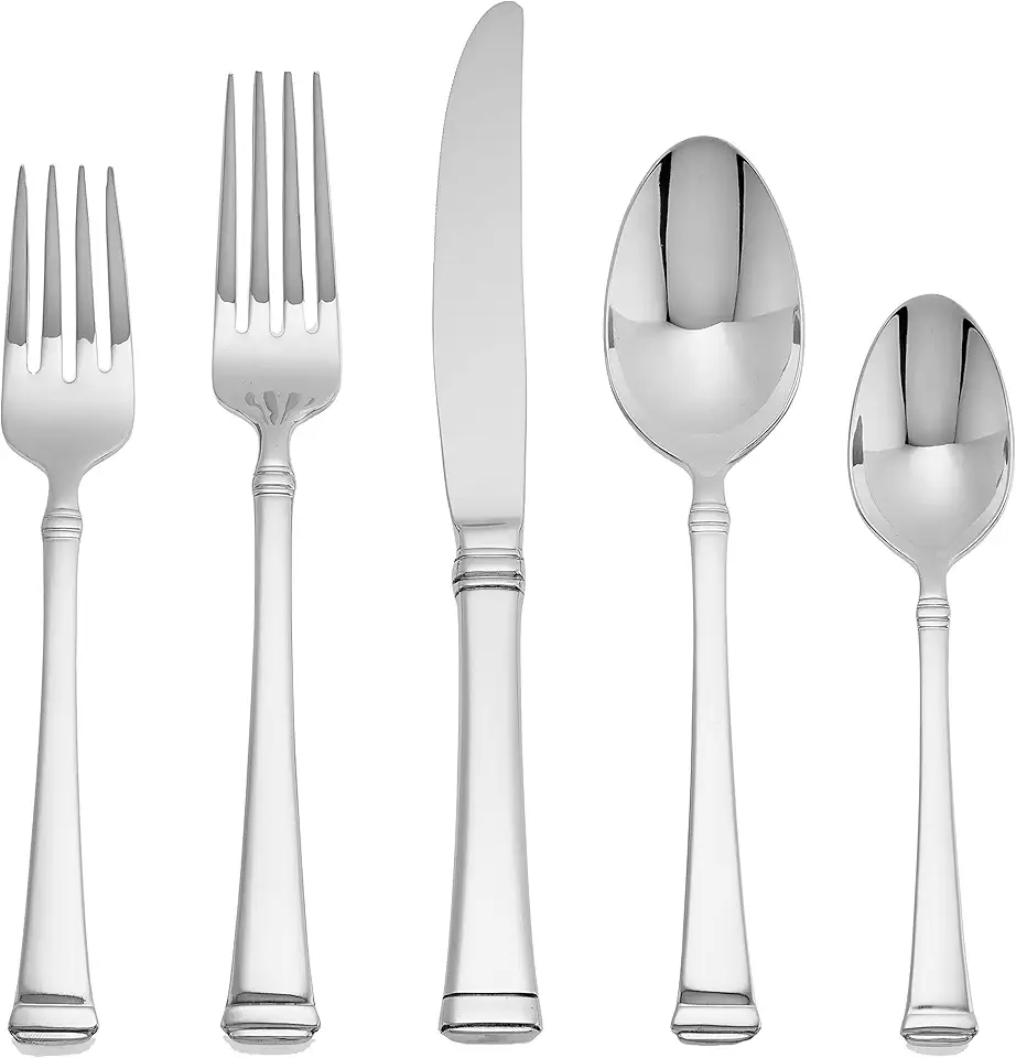 Mikasa Harmony 18/10 Stainless Steel Flatware Serving Utensil, 45 Piece Set