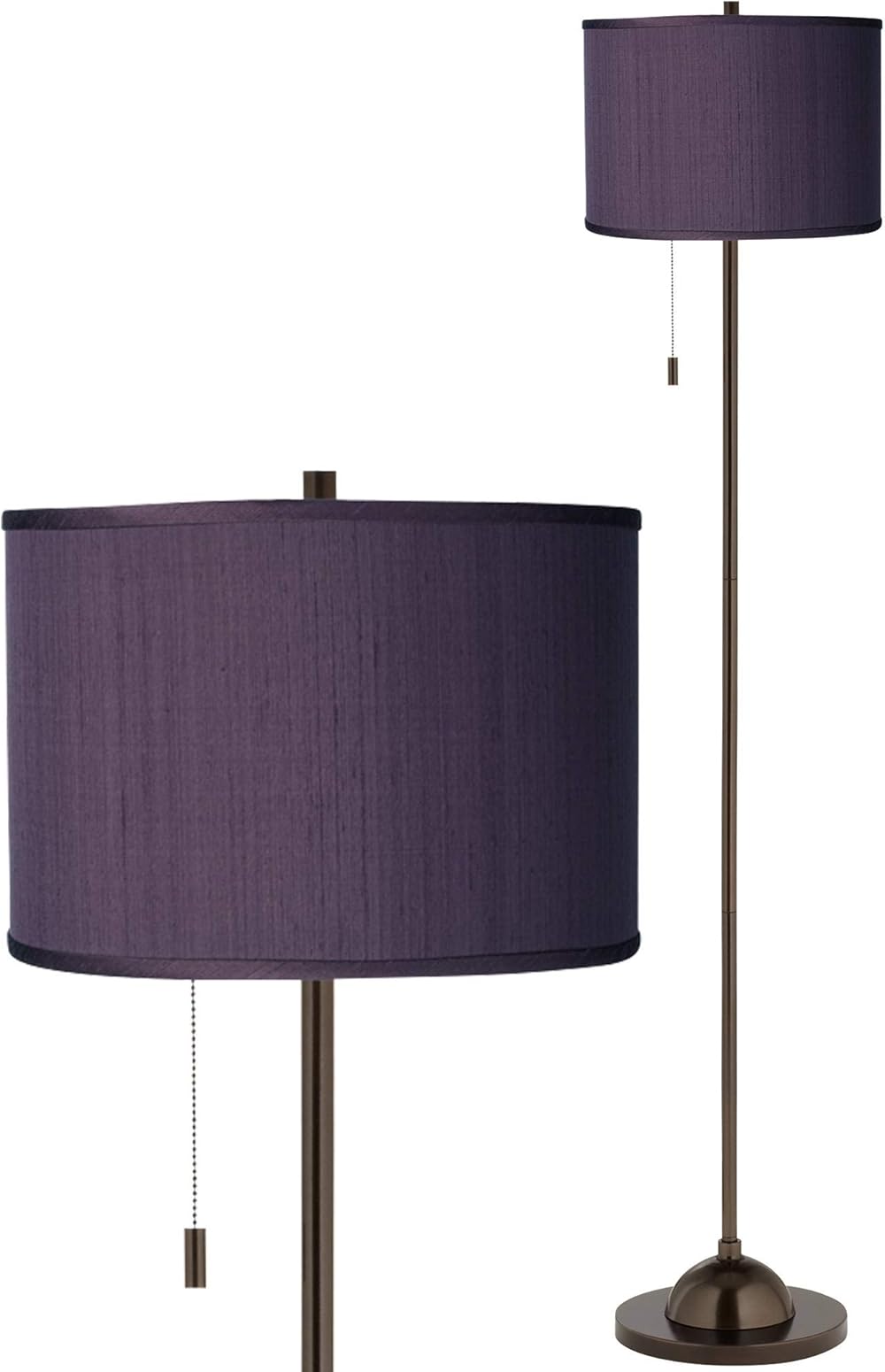 Possini Euro Design Modern Club Floor Lamp Slim Profile 62