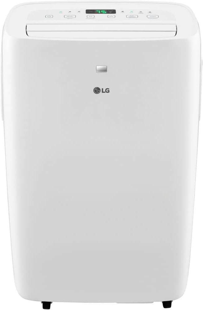 LG 7,000 BTU Portable Air Conditioner, 115V, Cools 300 Sq.Ft. (12' x 25' Room Size), Portable Air Conditioner for Home with Quiet Operation, LCD Remote Control, and Window Installation Kit, White