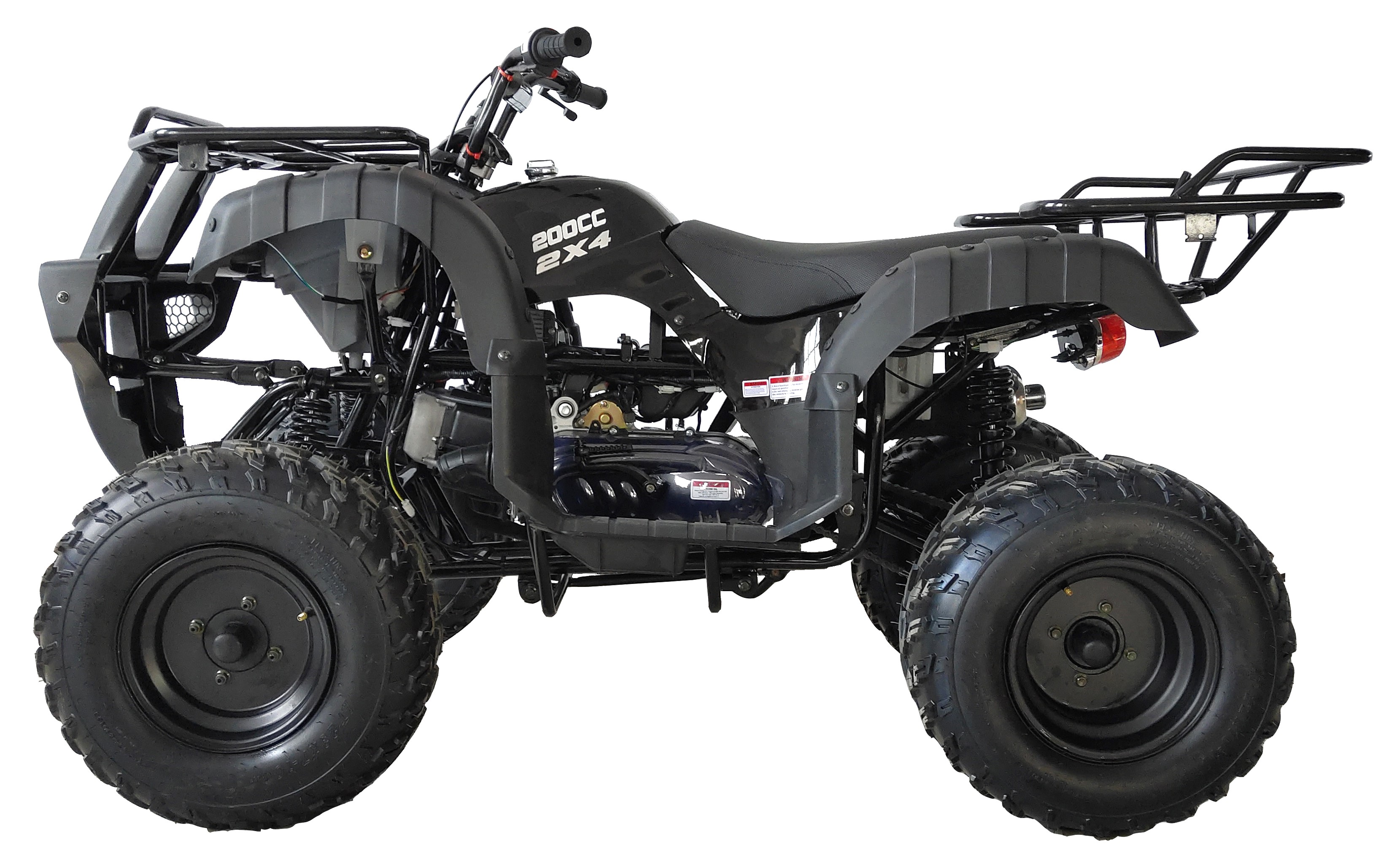200 ATV Utility Quad Big Youth Adults ATV Full Size ATV Automatic-Black