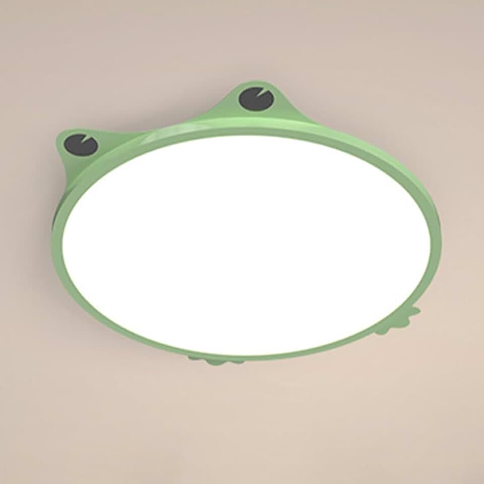 Kids Ceiling Light Acrylic Frog Ceiling Lamp Cartoon Children's Room Led Ceiling Lamp in Green for Child Bedroom Kindergarten Nursery - 3 Color Temperatures