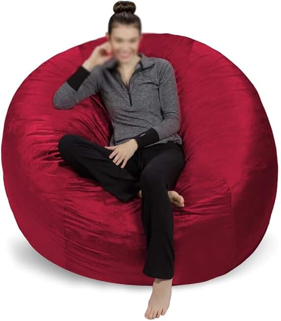 Bean Bag Tatami Chair Bedroom Living Room Furniture Large Round Soft Fluffy