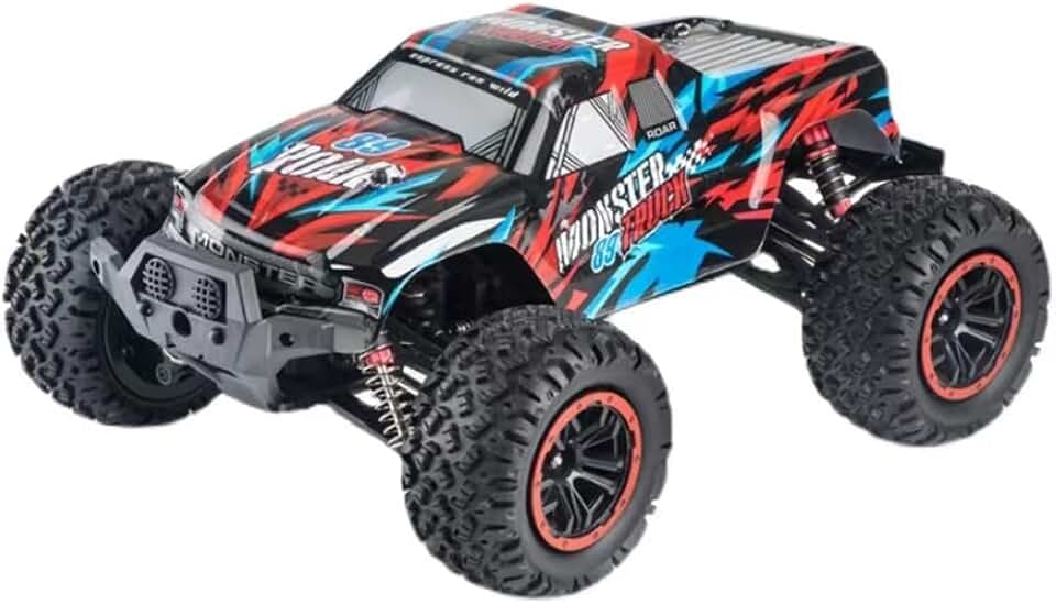 1:12 Size 45KM/H Off Road Remote Control Fast Racing Hobby Car, Hobbyist Grade 4×4 Waterproof RC Car High Speed Electric Monster Toy Vehicle Truck for Adults