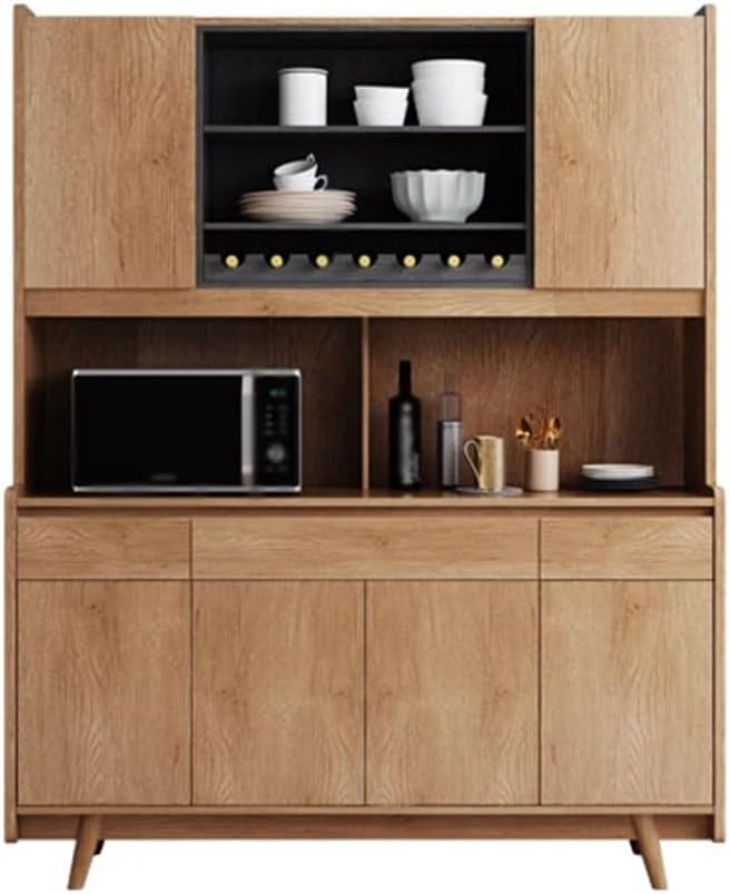 Household Wardrobe Sideboard High Cabinet Kitchen Storage Room Multi-Function Wine Cooler