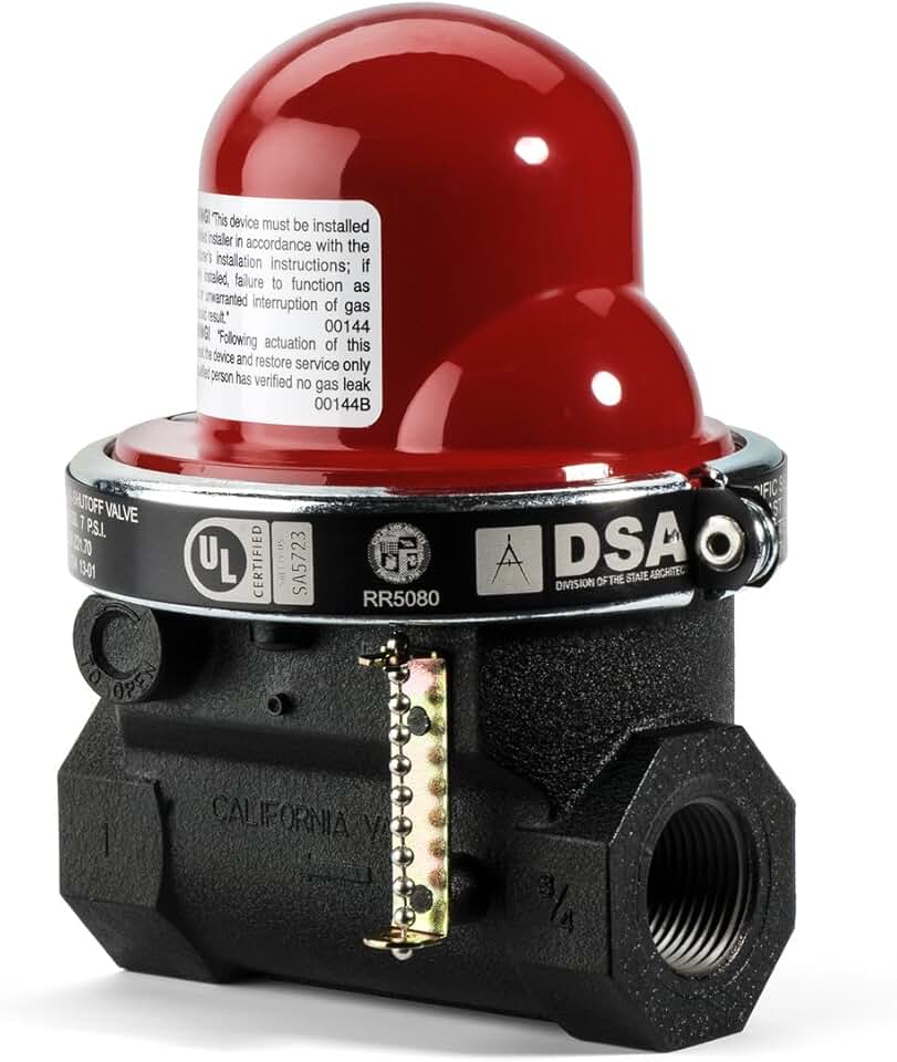 300 Series Horizontal Earthquake Gas Shut-Off Valve, 3/4-Inch