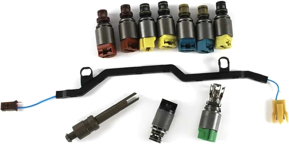 GrAles Transmission Valve Body Repair Solenoid Kit 068298047 Compatible with BMW F10 F12 F01 F02 X5 X6 Compatible with Jaguar XF XJ XK XKR XKR-S Replacment
