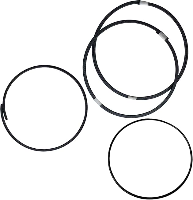 Replacement Tip Seal Service Kits for Iwata Dry Scroll Pump, Compatible with DVSL-500, Alternative Repair Solution for Vacuum Pump, Grey, 1 Set (2 Pcs Tip Seals, 1 Pcs dust Seal, 1 Pcs dust Ring)