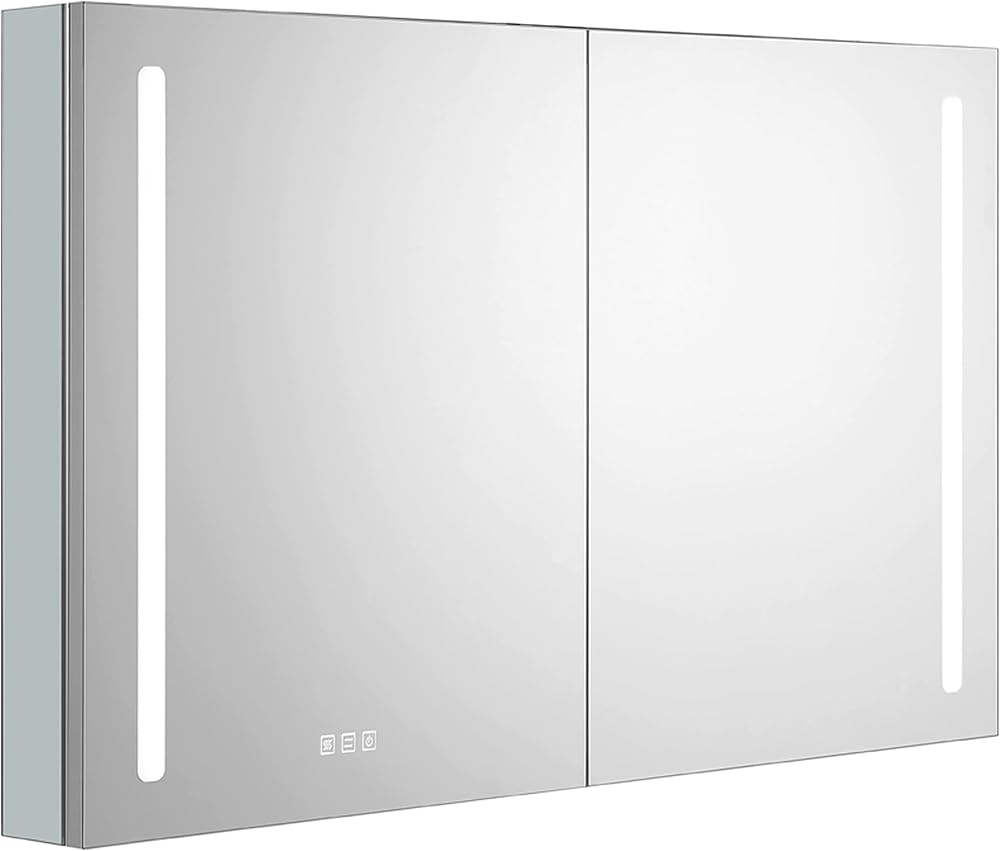 Lighted Medicine Cabinet, LED Medicine Cabinet with Mirror, 30