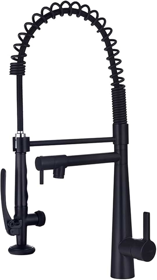 Pot Filler Faucet,Antique Brass Pot Filler Faucet,Wall Mount Double Joint Swing Arm Folding Kitchen Faucets with Single Hole, 1820 Handles Full of Stars