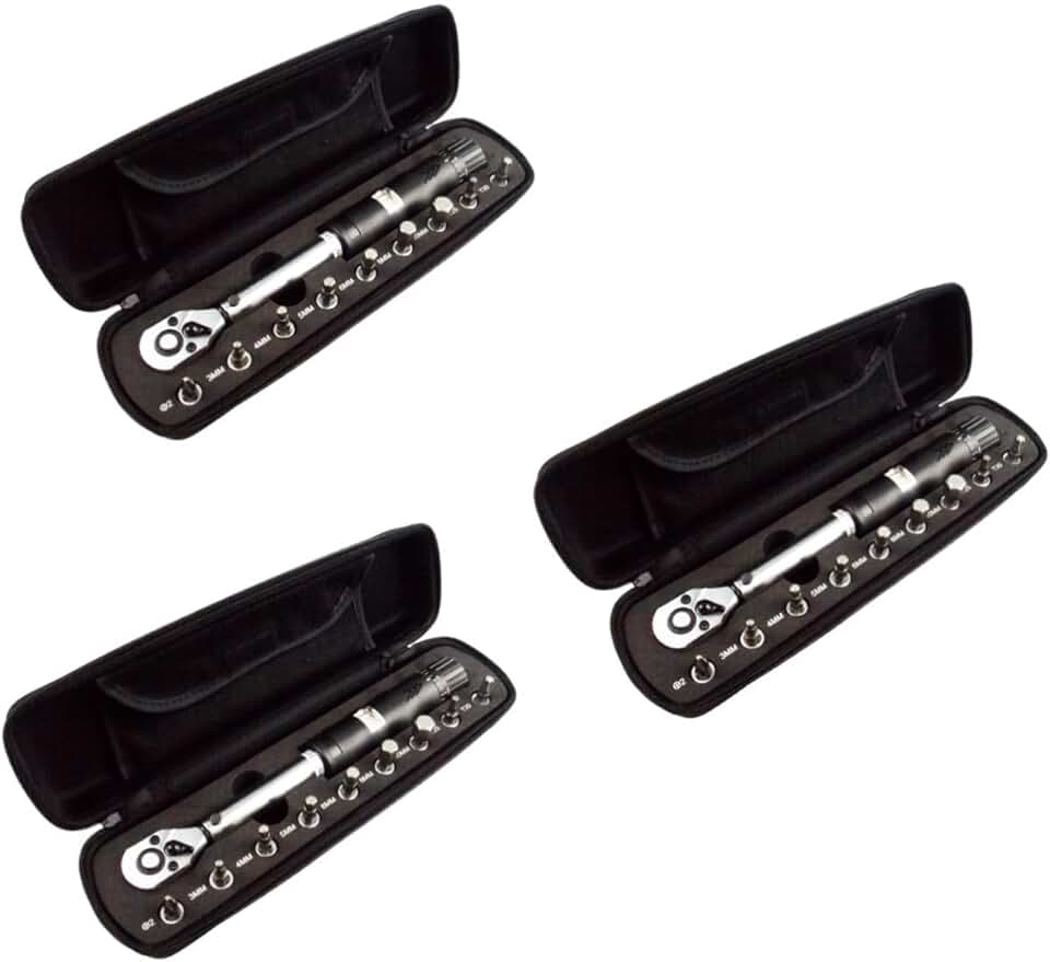 HANABASS 3 Sets Bicycle Torque Wrench Bicycles Accessories Fast Wrench Replacement Bait Netting Portable Camera Toolbox Quarter Keychain Bikes Bike Accessories Tool Set Preset