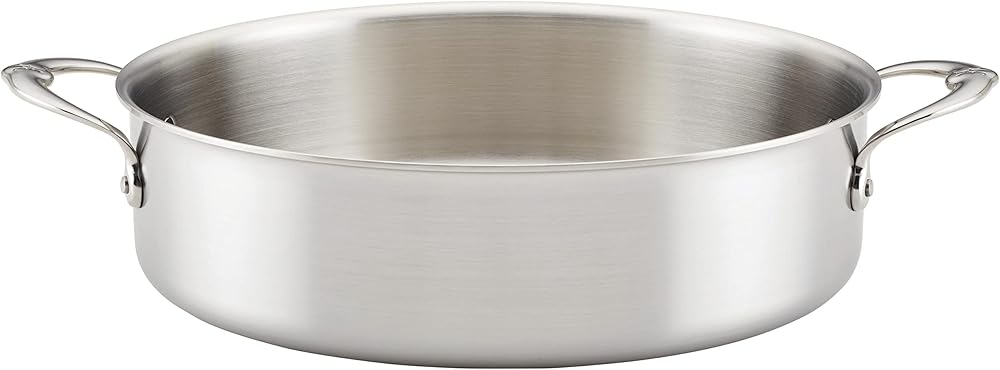 Thomas Keller Insignia by Hestan - Stainless Steel 9 Quart Rondeau, Induction Cooktop Compatible