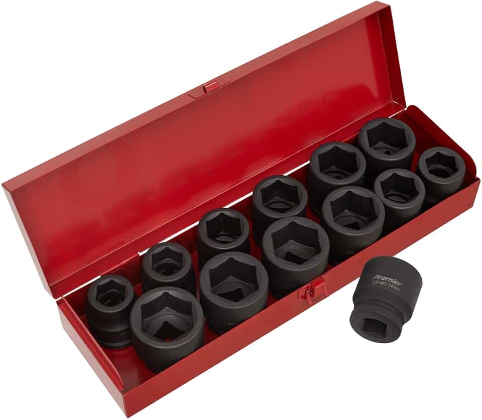 Sealey AK686 Metric/Imperial Impact Socket Set, 3/4